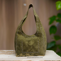Alila Eyelet Suede Bag
