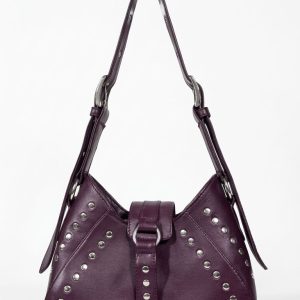 Sarah Bag in maroon sheep leather by Amanda Leather Fashion